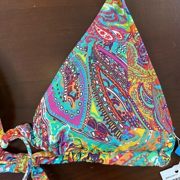 NWT Bleu Rod Beattie Bikini Triangle Top, Size 12 - Picture 4 of 7